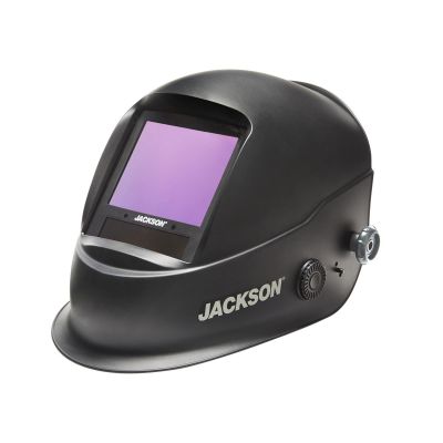 JCK46250 image(0) - Jackson Safety - Welding Helmet - Auto Darkening - Thermoplastic - 3.86" x 3.23" Viewing Area - Shade 3/4-14 Translight ADF 1/1/1/1 - 370 Speed Dial Headgear - Black - Translight+ 555 Series