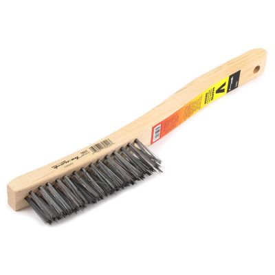 FOR70522 image(0) - Forney Industries Scratch Brush, V-Groove, Carbon, 3 x 19 Rows