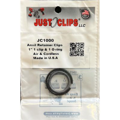 JSC1000-5 image(0) - Just Clips 5 PACK 1" ANVIL RETAINER CLIP REFILL KIT