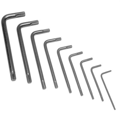 WLMW75933 image(0) - Wilmar Corp. / Performance Tool 9 Pc Star Point "L" Wrench Set