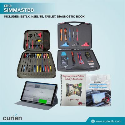 CRISIMMASTBB image(0) - Curien Neuron N2 Elite, Pinout and Sensor Simulator Leads Kit, Tablet and Diagnostic Book