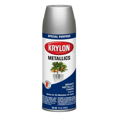 DUP1401 image(0) - Krylon Metallic Paints Bright Silver 11 oz.