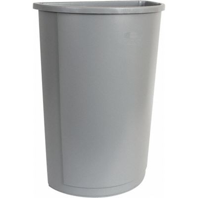 MRO5004999 image(0) -  Rubbermaid 21 Gal Gray Half-Round Trash Can