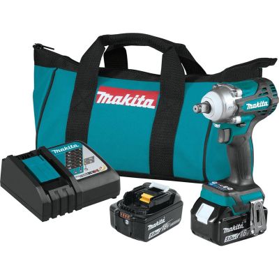 MAKXWT14T image(0) - Makita 18V LXT® Lithium-Ion Brushless Cordless 4-Speed 1/2" Sq. Drive Impact Wrench Kit w/ Friction Ring Anvil (5.0Ah)