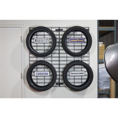 MRIMWG-2448-KIT image(0) - WALL GRID TIRE DISPLAY WITH HOOKS