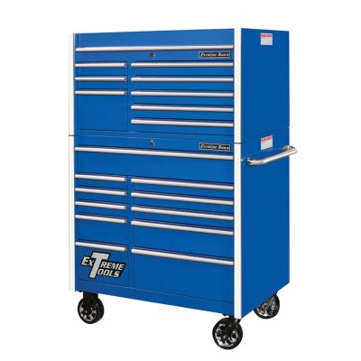 EXTRX412519CRBL image(0) - Extreme Tools Extreme Tools  41" 8 Drawer Top Chest & 11 Drawer Roller Cabinet