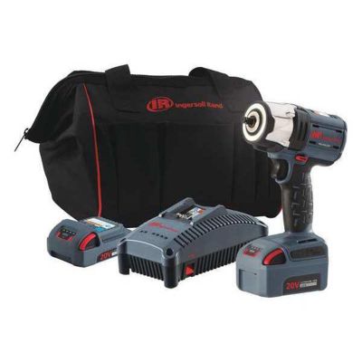 IRTW5133-K22 image(0) - Ingersoll Rand 20V Mid-torque 3/8" Cordless Impact Wrench Kit, 550 ft-lbs Nut-busting Torque, 2 Batteries and Charger