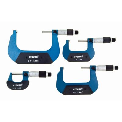 CEN3M114 image(0) - Central Tools 4PC Outside Micrometer Set