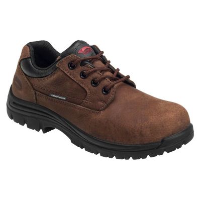 FSIA7118-6W image(0) - Avenger Work Boots Avenger Work Boots - Foreman Oxford Series - Men's Low Top Boots - Composite Toe - IC|EH|SR - Brown/Black - Size: 6W