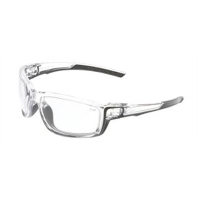 MCRSR410PF image(0) - Dielectric (no metal parts)Lightweight and balanced frame with zero removable partsMAX6® Anti-Fog Lens CoatingMeets or exceeds ANSI Z87+ high impact standardNext generation inspired design built for all environmentsPasses ANSI Z8