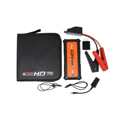 KTIHD4903 image(0) - Compact Jump Starter for Gasoline and Diesel Engines 1500 amp, 12-volt, 24,000mAh