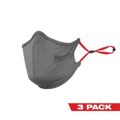 MLW48-73-4231 image(0) - Milwaukee Tool 3PK 2-Layer Gray Face Mask