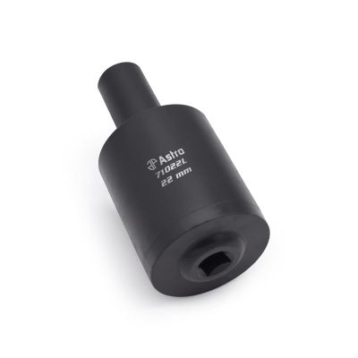 AST71022L image(0) - 22mm (7/8") Lug Nut Drum Socket - Impact Torque Multiplying Thin Wall Socket