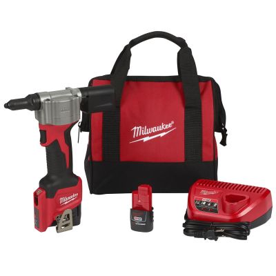 MLW2550-22 image(0) - Milwaukee Tool M12™ Rivet Tool Kit