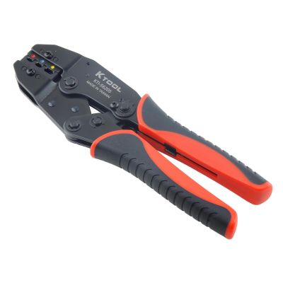 KTI56205 image(0) - K Tool International 8.7 in. Ratcheting Terminal Crimper with Carbon St