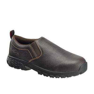 FSIA7000-6.5W image(0) - Avenger Work Boots Avenger Work Boots - Flight Series - Men's Low Top Slip-On Shoes - Aluminum Toe - IC|SD|SR - Brown/Black - Size: 6'5W