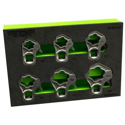 VIMRFW150 image(0) - VIM 5 PC. 3/8'' DR. RATCHETING FLARE NUT  SET (15, 16, 17, 18, 19MM)