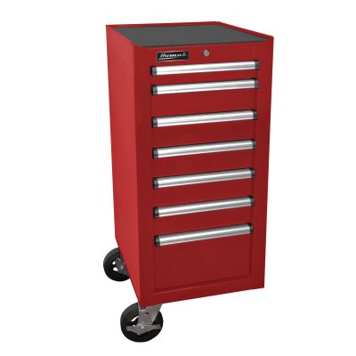 HOMRD08018070 image(0) - Homak Manufacturing 18 in. H2Pro Series 7-Drawer Side Cabinet, Red