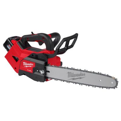MLW2826-22T image(0) - Milwaukee Tool M18 FUEL 14" Top Handle Chainsaw 2 Battery Kit