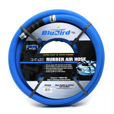 BLBBBPRO3425 image(0) - BluBird BluBird Pro Rubber Air Hose Assembly 3/4" x 25'