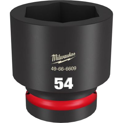 MLW49-66-6609 image(0) - Milwaukee Tool SHOCKWAVE Impact Duty  1"Drive 54MM Standard 6 Point Socket