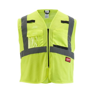 MLW48-73-5112 image(0) - Milwaukee Tool Class 2 High Visibility Yellow Mesh Safety Vest - L/XL