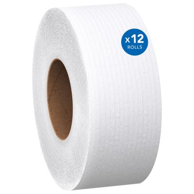 KIM67805 image(0) - Scott® 100% Recycled Fiber High-Capacity Jumbo Roll Toilet Paper - 12 Rolls