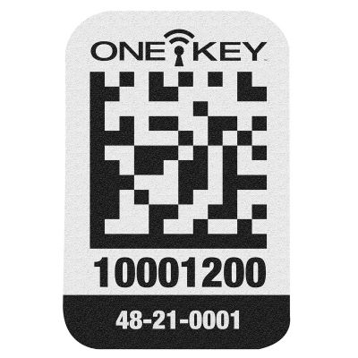 MLW48-21-0001 image(0) - ONE-KEY Asset ID Tag &hyphen; Sm. Plastic Surface