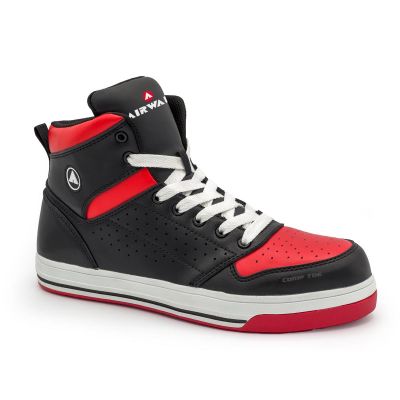 FSIAW6451-14W image(0) - Airwalk AIRWALK - ARENA MID Series - Men's Mid Top Shoe - CT|EH|SR - Black/Red - Size: 14W