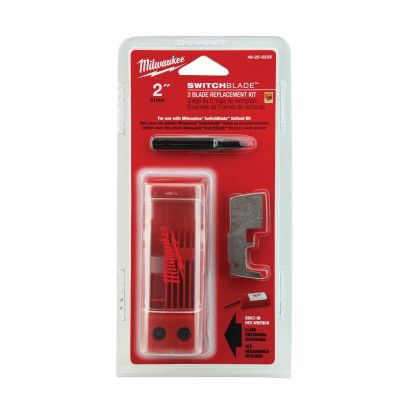 MLW48-25-5235 image(0) - Milwaukee Tool SWITCHBLADE 3 Blade Replacement 2" Kit