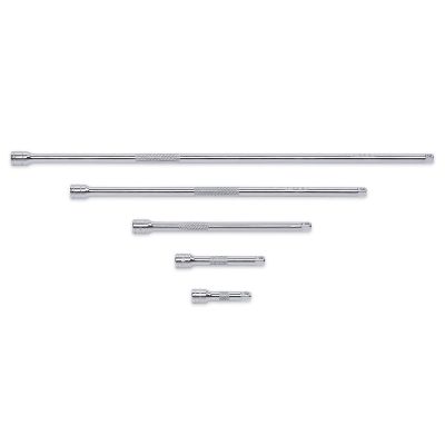 KDT81002D image(0) - GearWrench 5 Pc. 1/4" Drive Extension Set 2", 3", 6", 10" & 14"