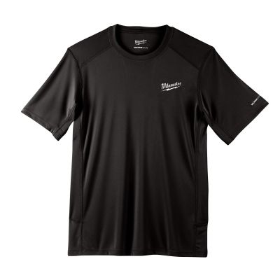 MLW414B-L image(0) - Milwaukee Tool WORKSKIN LIGHT SS SHIRT - BLACK L