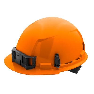 MLW48-73-1112 image(0) - Orange Front Brim Hard Hat w/4pt Ratcheting Suspension - Type 1, Class E
