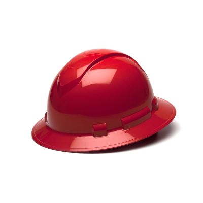 PYRHP54120 image(0) - Pyramex Pyramex Safety - Ridgeline Hard Hat - Red-Ridgeline Cap Style 4 Pt Ratchet Suspension  , Sold 16/BOX