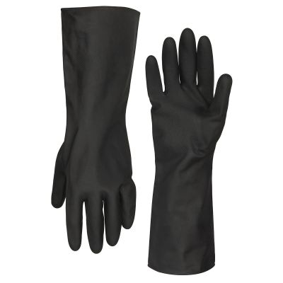 LEGGC400PL image(0) - Legacy Manufacturing Flexzilla® Pro Heavy Duty Cleaning Gloves, Neoprene, 13 in. Long Cuff, Black, L