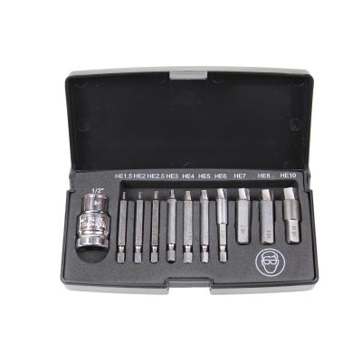 KTI75422 image(0) - K Tool International Extractor Set Damaged Hex Screw 11 pc