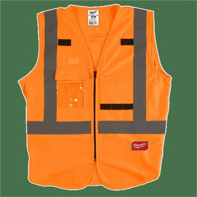 MLW48-73-5034 image(1) - Class 2 High Visibility Orange Safety Vest - 4XL/5XL