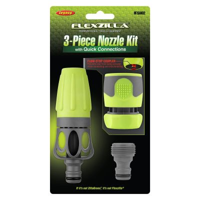 LEGHFZGAK02 image(0) - Legacy Manufacturing Flexzilla Garden Hose Nozzle Kit 3Pc