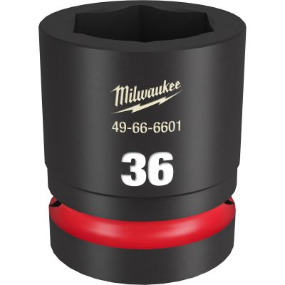 MLW49-66-6601 image(0) - Milwaukee Tool SHOCKWAVE Impact Duty 1"Drive 36MM Standard 6 Point Socket