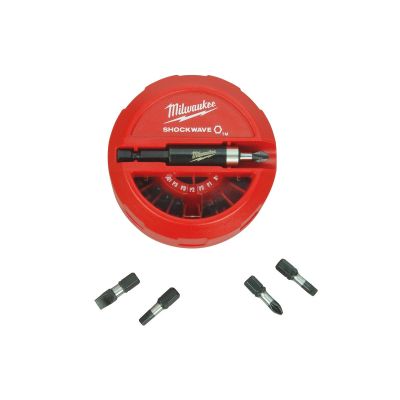 MLW48-32-4011 image(0) - Milwaukee Tool SHOCKWAVE IMP DUTY DRIVER 22-PC BITS IN PUCK