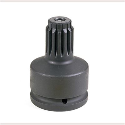 GRE6011A image(0) - Grey Pneumatic 1-1/2" F x #5 Spline M Adapter w/ Lock Button