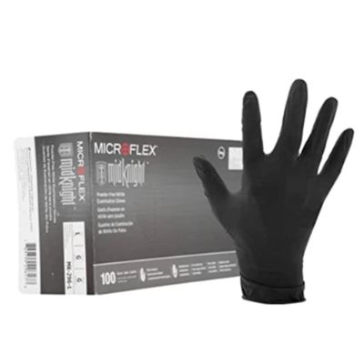 MFXMK296-XL-CASE image(0) - Microflex Black Nitrile Powder Free Gloves