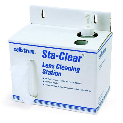 SRWS23469 image(0) - Sellstrom -  Lens Cleaning Cardboard station (1000 tissues and spray bottle)