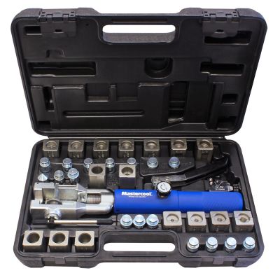 MSC72485-PRC image(0) - Universal Hydraulic Flaring Tool Set W/ GM Transmission Cooling Line Dies and Adapters