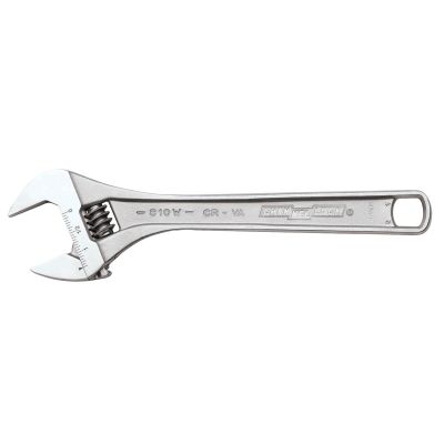 CHA810W image(0) - Channellock 10" CHROME ADJ WRENCH WIDE