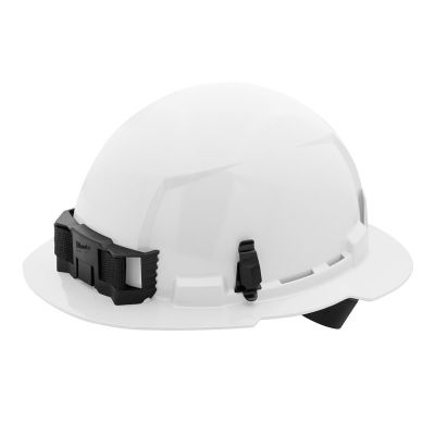 MLW48-73-1101 image(0) - White Full Brim Hard Hat w/4pt Ratcheting Suspension - Type 1, Class E