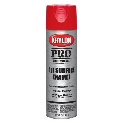 DUP5923 image(0) - Krylon Enamel Paint Safety Red 15 oz.