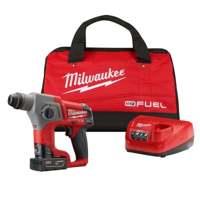 MLW2416-21XC image(0) - Milwaukee Tool M12 FUEL 5/8” SDS Plus Rotary Hammer Kit