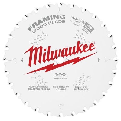 MLW48-40-1038 image(0) - Milwaukee Tool 10-1/4" 28T Framing Circular Saw Blade