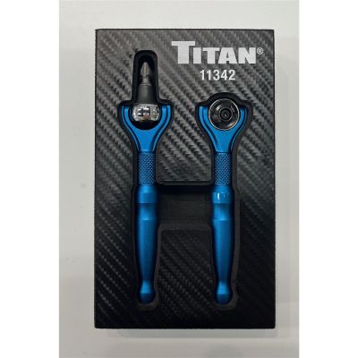 TIT11342 image(0) - Titan 2 pc. Micro Ratchet and Bit Driver Kit